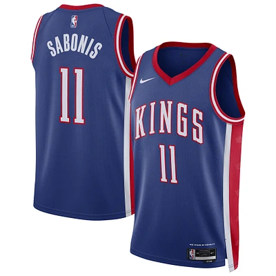 Maillot de joueur unisexe Nike Domantas Sabonis bleu Sacramento Kings 2024/25 Swingman - Édition City