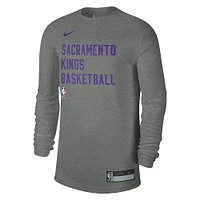 T-shirt à manches longues unisexe Nike Sacramento Kings 2023/24 Legend On-Court Practice gris chiné