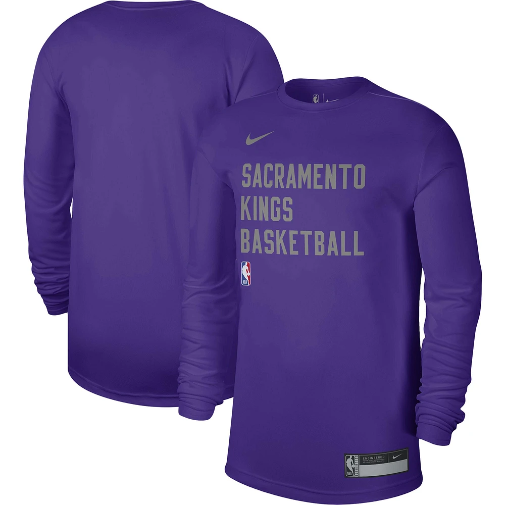 Unisex Nike Purple Sacramento Kings 2023/24 Legend On-Court Practice Long Sleeve T-Shirt