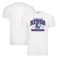 Unisex Sportiqe White Sacramento Kings Bingham Super Soft T-Shirt