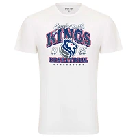 Unisex Sportiqe White Sacramento Kings Bingham Super Soft T-Shirt