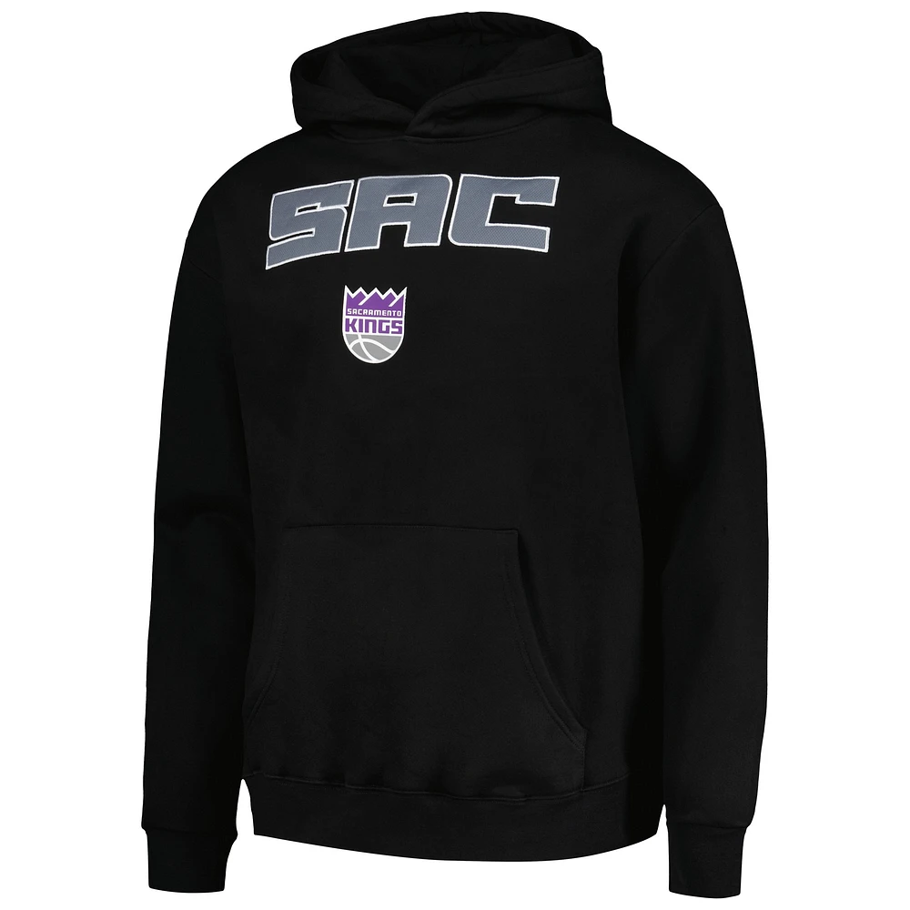 Unisex Stadium Essentials Black Sacramento Kings Terrace Pullover Hoodie