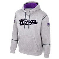 Unisex Stadium Essentials Heather Gray Sacramento Kings Monument Pullover Hoodie