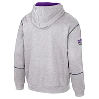 Unisex Stadium Essentials Heather Gray Sacramento Kings Monument Pullover Hoodie