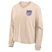 T-shirt à manches longues tendance pour femme Fanatics Natural Sacramento Kings Boxed Out Drop