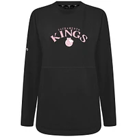 Women's Levelwear  Black Sacramento Kings Mother's Day Beaudry Arched Pullover Sweatshirt