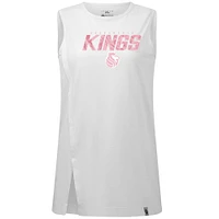 Women's Levelwear  White Sacramento Kings Mother's Day Influx Floral Tank Top