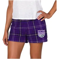 Baltimore Ravens Concepts Sport Women's Ultimate Flannel Shorts -  Purple/Black