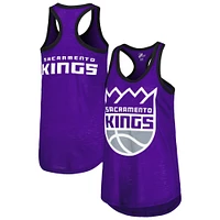 Women's G-III 4Her by Carl Banks Purple Sacramento Kings Showdown Scoop-Neck Racerback Tank Top