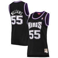 Maillot Swingman Mitchell & Ness Jason Williams noir Sacramento Kings 2000/01 Hardwood Classics pour femme