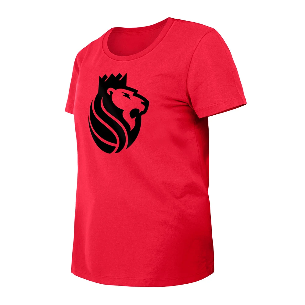 T-shirt New Era rouge pour femme des Sacramento Kings 2023/24 City Edition