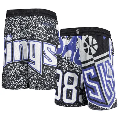 Sacramento Kings Mitchell & Ness Youth Hardwood Classics Jumbotron Shorts - Black