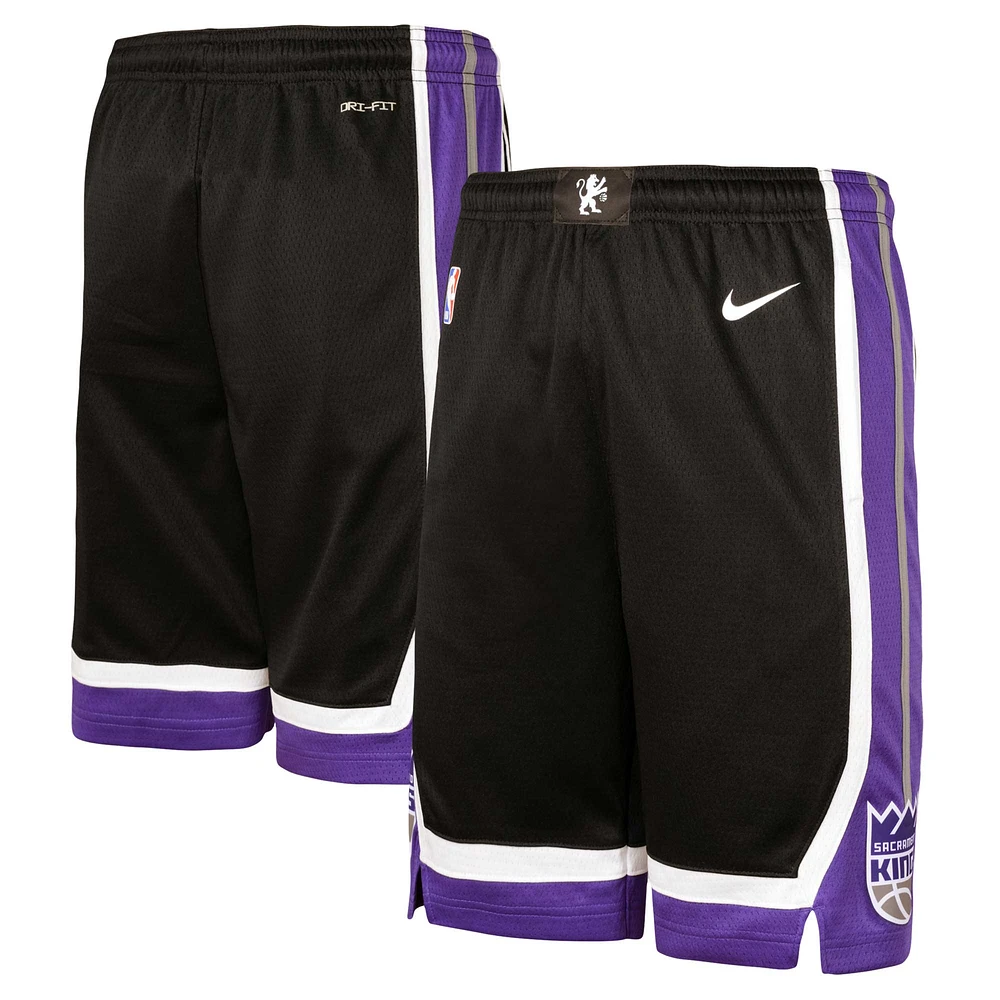 Youth Nike Black Sacramento Kings Swingman Performance Shorts – Icon Edition