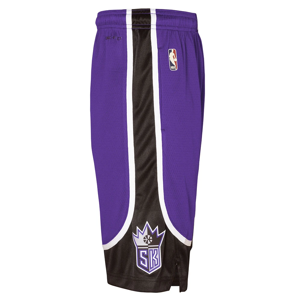 Short Nike violet pour jeunes Sacramento Kings City Edition Swingman Performance 2024/25