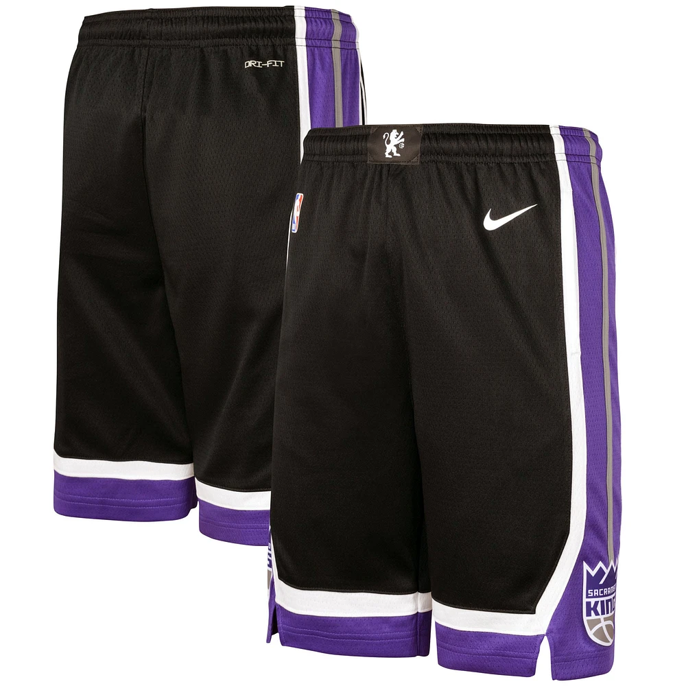 Youth Nike Purple Sacramento Kings Icon Edition Mesh Performance Swingman Shorts