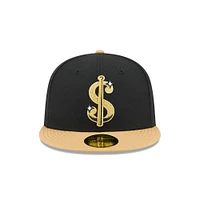 Men's New Era  Black Sacramento River Cats Theme Nights 59FIFTY Fitted Hat