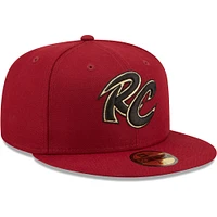 Men's New Era Red Sacramento River Cats Authentic Collection 59FIFTY Fitted Hat
