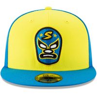 Men's New Era Yellow/Blue Sacramento Dorados Copa de la Diversion 59FIFTY Fitted Hat