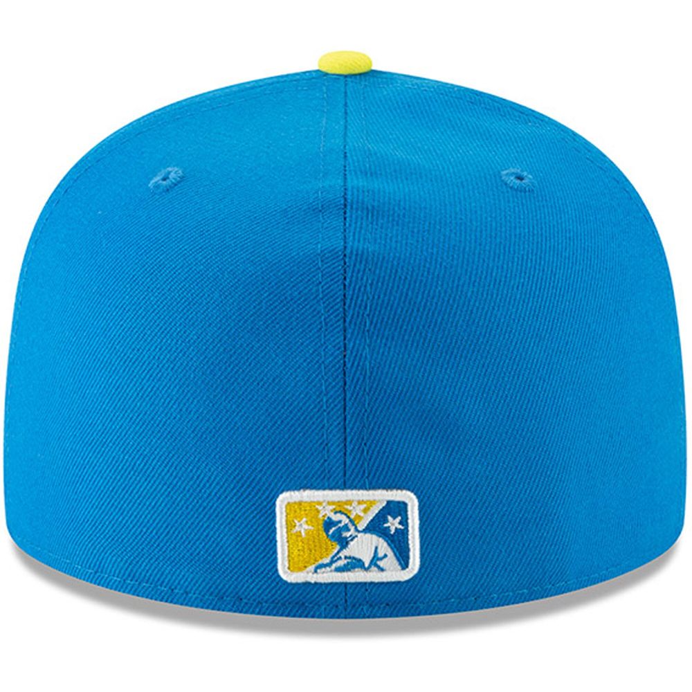 Men's New Era Yellow/Blue Sacramento Dorados Copa de la Diversion 59FIFTY Fitted Hat