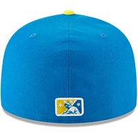 Men's New Era Yellow/Blue Sacramento Dorados Copa de la Diversion 59FIFTY Fitted Hat