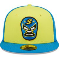 Men's New Era Yellow/Blue Sacramento Dorados Copa De La Diversion 59FIFTY Fitted Hat