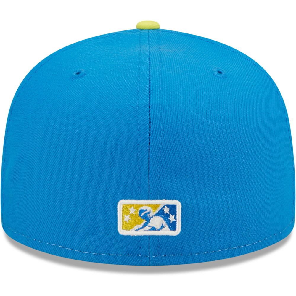 Men's New Era Yellow/Blue Sacramento Dorados Copa De La Diversion 59FIFTY Fitted Hat