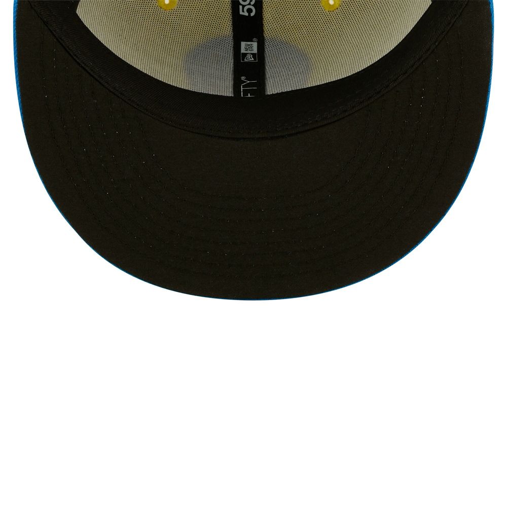 Men's New Era Yellow/Blue Sacramento Dorados Copa De La Diversion 59FIFTY Fitted Hat