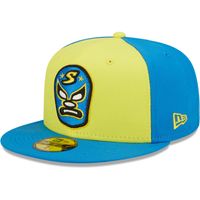 Men's New Era Yellow/Blue Sacramento Dorados Copa De La Diversion 59FIFTY Fitted Hat