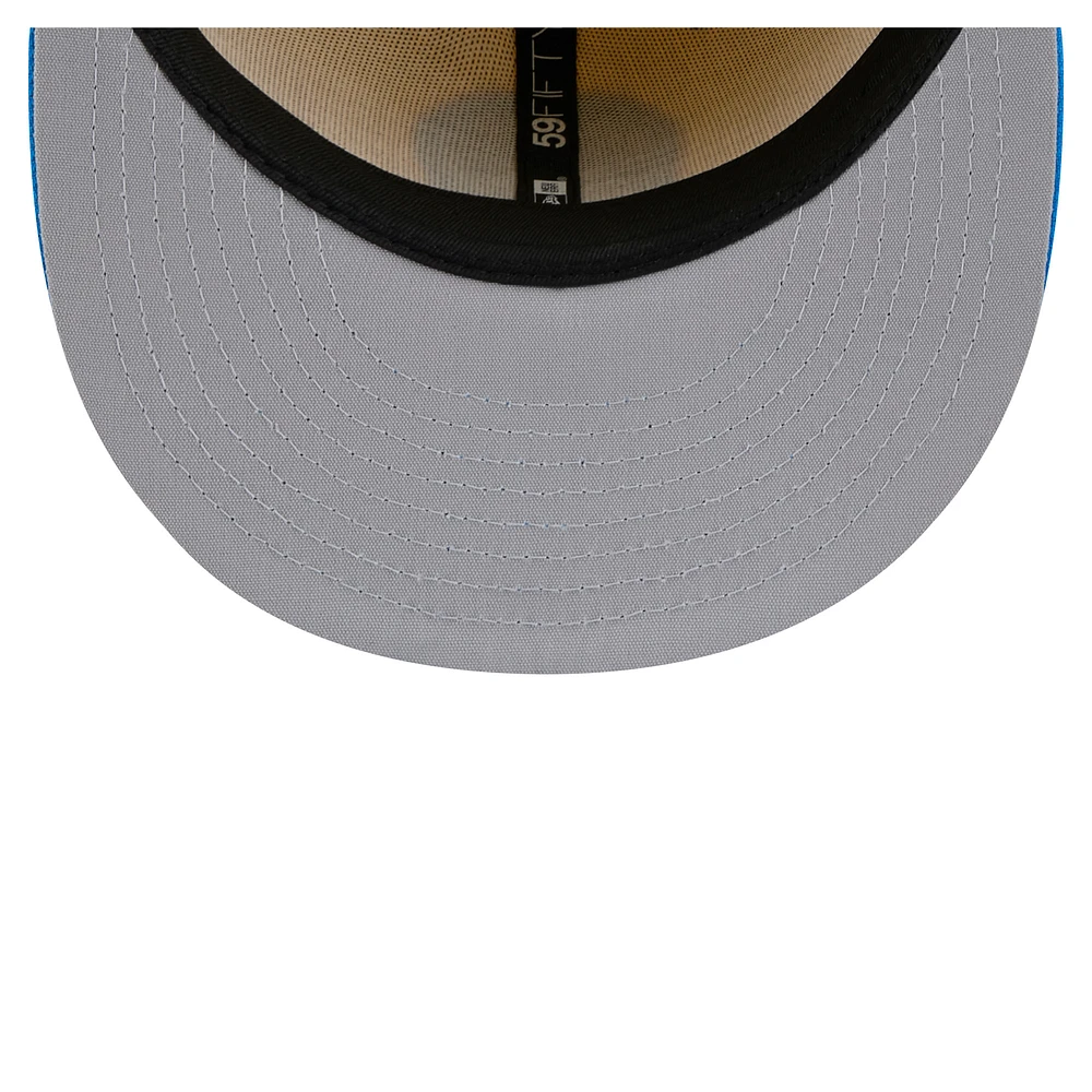 Men's New Era Yellow/Blue Sacramento River Cats Copa de la Diversión 59FIFTY Fitted Hat