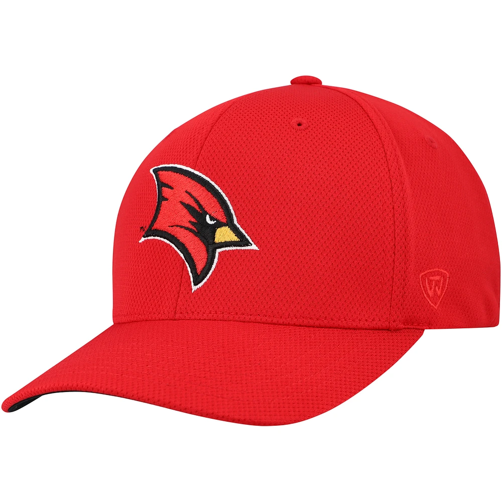 Casquette hybride Top of the World pour homme, rouge, Saginaw Valley State Cardinals Reflex Tech Flex