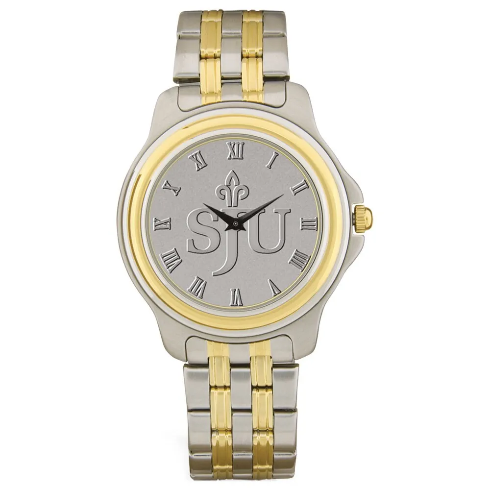 Eliz Mahal Analog Watch for Men with Stainless Steel Band, Water Resistant,  ES8638G2TCT, Gold/Silver-Champagne | DubaiStore.com - Dubai