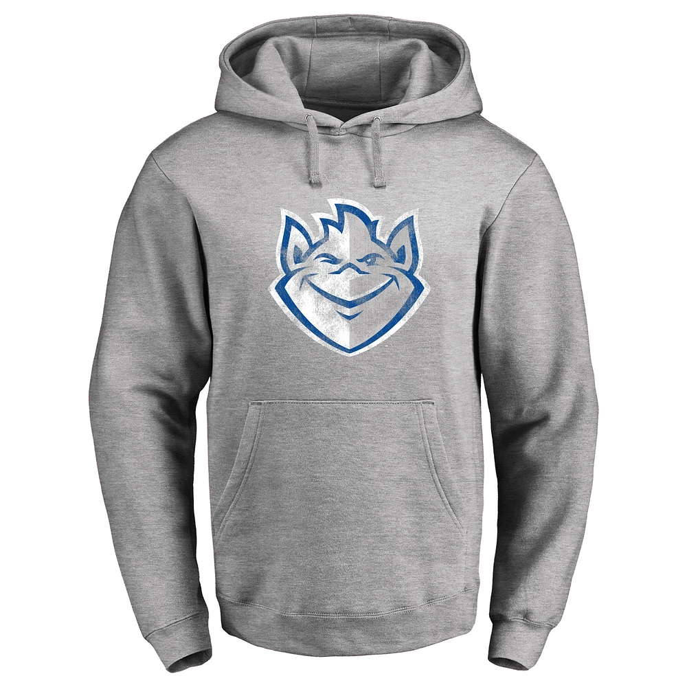 Men's Ash Saint Louis Billikens Classic Primary Logo Pullover Hoodie