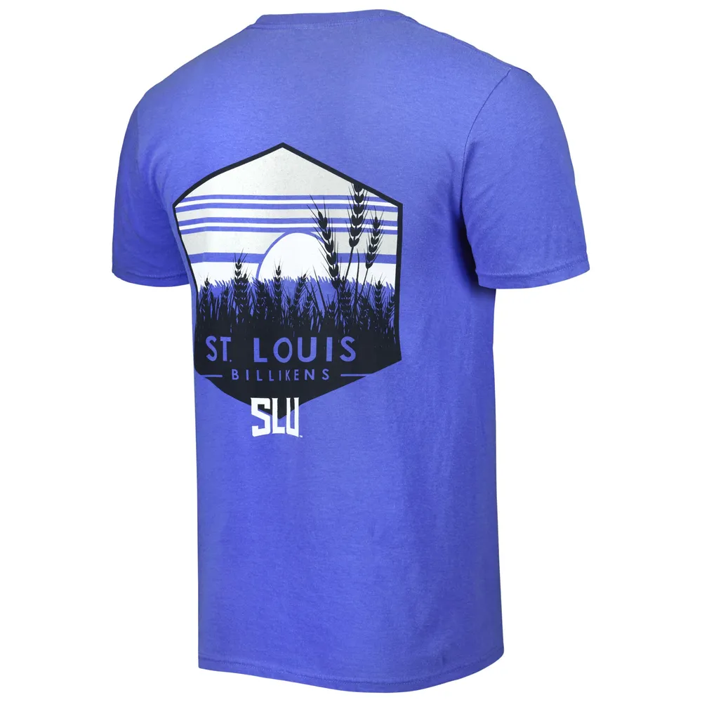 T-shirt Homme Bleu Saint Louis Billikens Landscape Shield