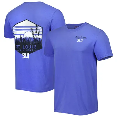 Men's Blue Saint Louis Billikens Landscape Shield T-Shirt