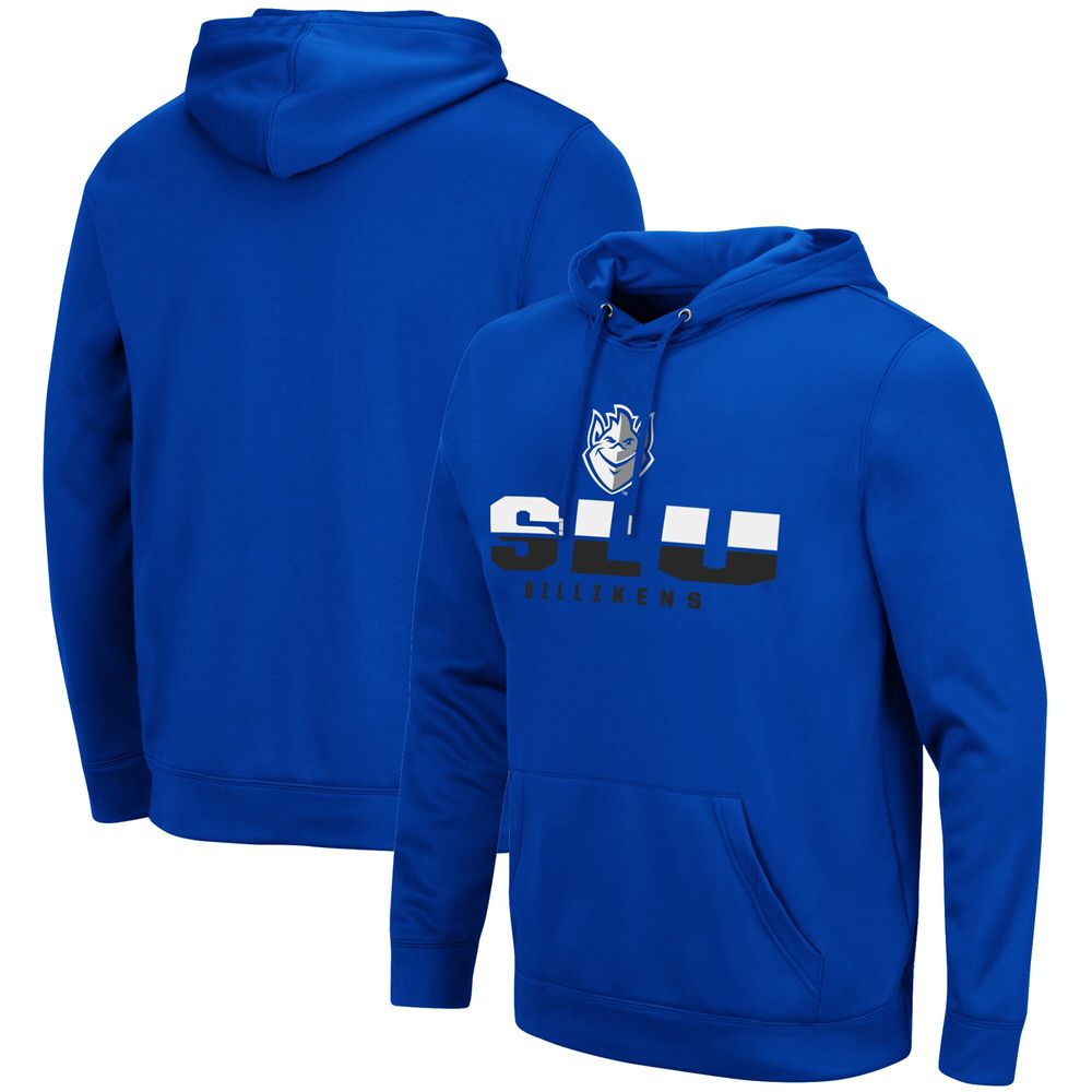 Men's Colosseum Blue Saint Louis Billikens Lantern Pullover Hoodie