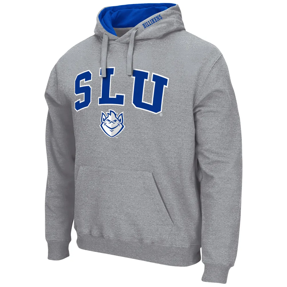 Pull à capuche pour homme Colosseum gris chiné Saint Louis Billikens Arch and Logo