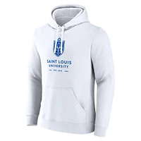 Men's Fanatics  White Saint Louis Billikens Primary Logo Pullover Hoodie