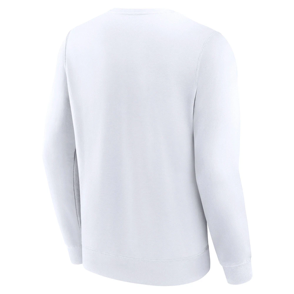 Men's Fanatics White Saint Louis Billikens Short Name Pullover Sweatshirt