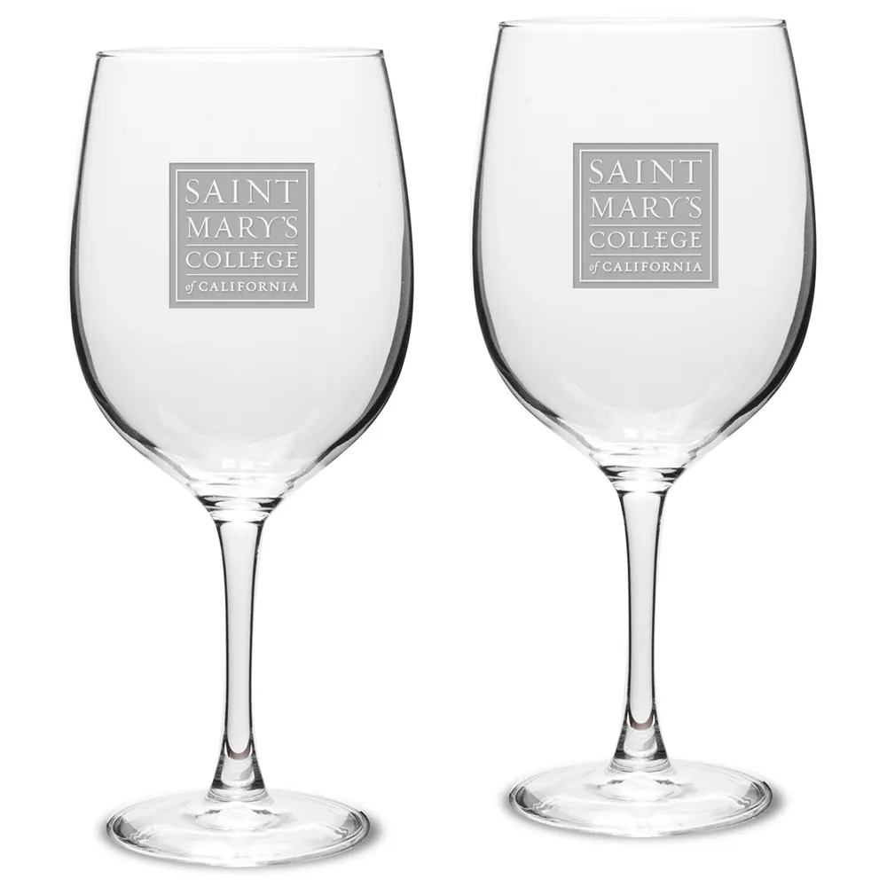 Lids Saint Mary's Gaels 19oz. 2-Piece Traditional Robusto Red Wine Table Glass Set Brazos
