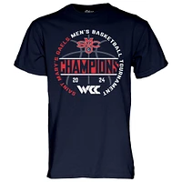 Unisex Blue 84 Navy Saint Mary's Gaels 2024 WCC Men's Basketball Conference Tournament Champions T-Shirt