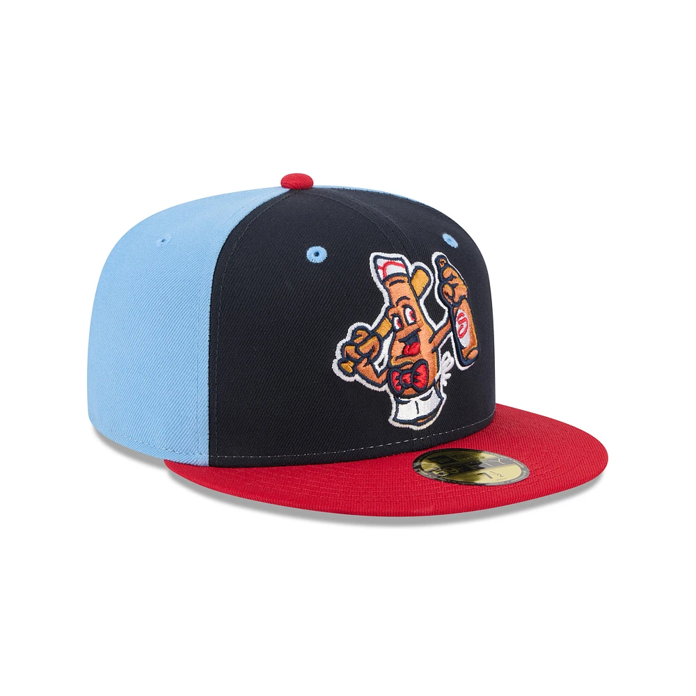 Men's New Era  Navy Salem Red Sox Theme Nights 59FIFTY Fitted Hat