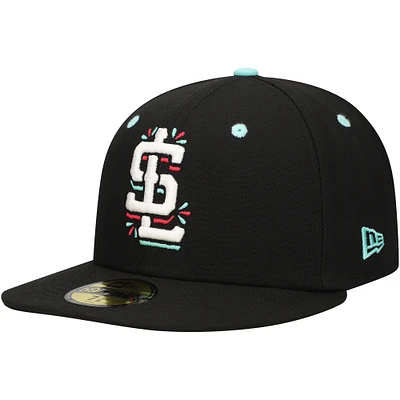 Casquette ajustée New Era noire Abejas De Lago Salado Copa La Diversion 59FIFTY pour hommes