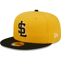 Casquette ajustée 59FIFTY pour homme de la collection authentique Gold Salt Lake Bees New Era