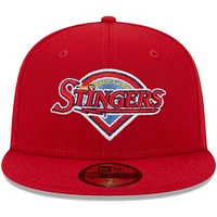 Men's New Era Red Salt Lake Bees Theme Nights Stingers  59FIFTY Fitted Hat