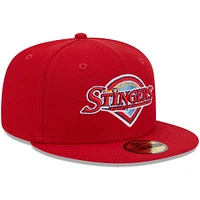 Men's New Era Red Salt Lake Bees Theme Nights Stingers  59FIFTY Fitted Hat