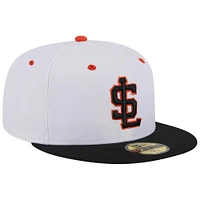 Men's New Era White Salt Lake Bees Theme Nights Occidental  59FIFTY Fitted Hat