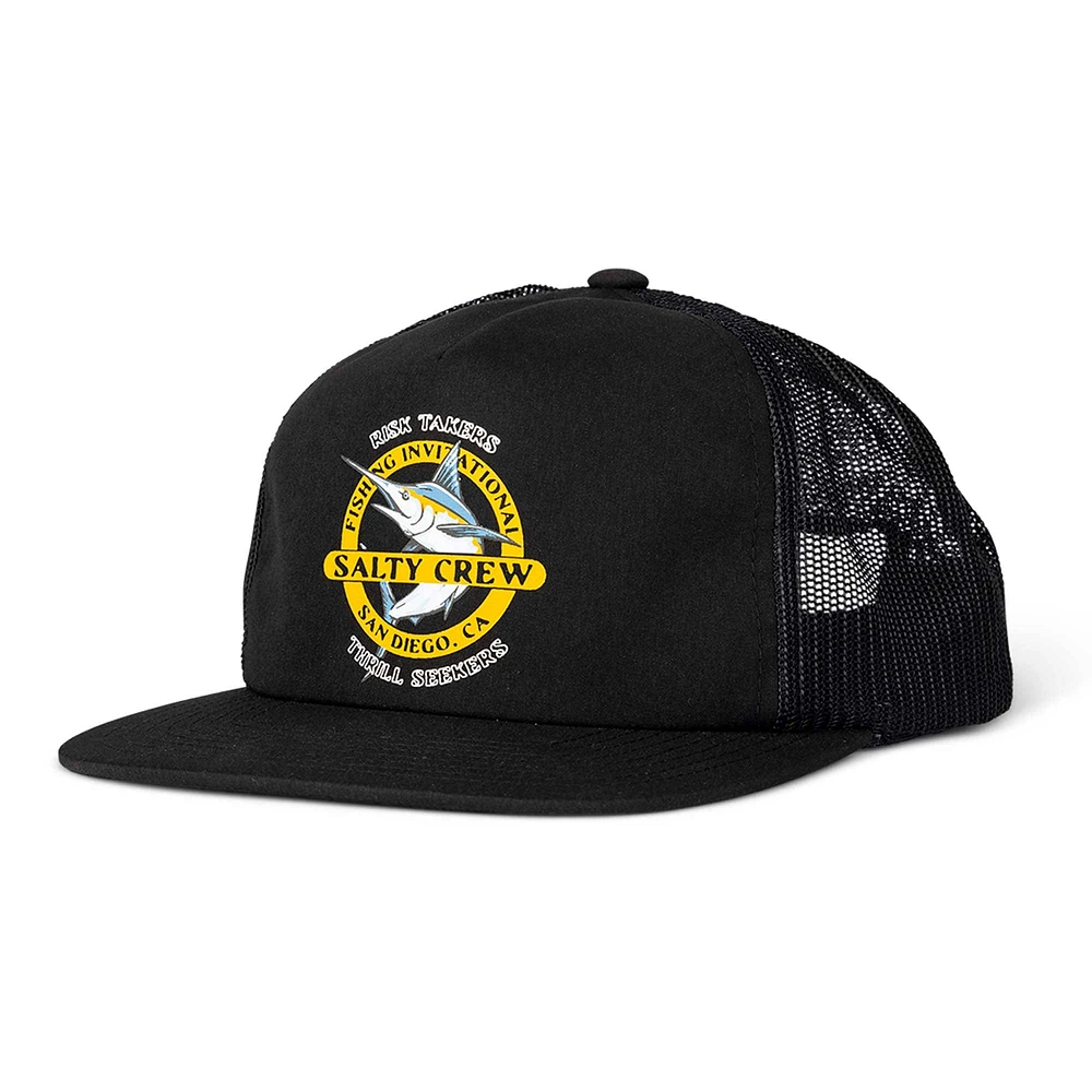 Casquette snapback noire Salty Crew Interclub Trucker pour hommes