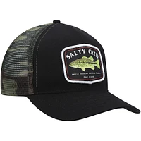 Men's Salty Crew Black/Camo Bigmouth Trucker Snapback Hat