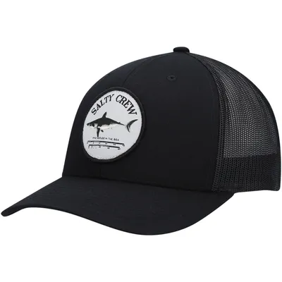 Men's Salty Crew Black Bruce Retro Trucker Snapback Hat