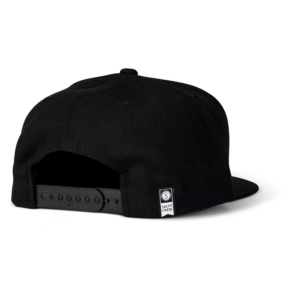 Casquette Snapback Salty Crew noire Deep Reach pour hommes